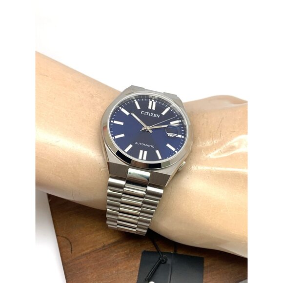 Citizen Men's Watch NJ0150-56L Automatic Blue Dial Silver Stainless Steel 40mm - Picture 5 of 14